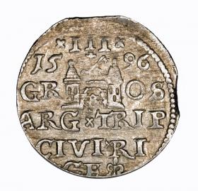 Picture 2 for: 3 groschen 1596 Sigismund III Vasa Riga