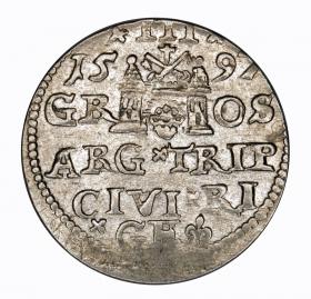 Picture 2 for: 3 groschen 1597 Sigismund III Vasa Riga