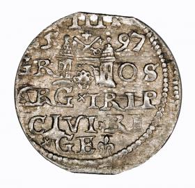 Picture 2 for: 3 groschen 1597 Sigismund III Vasa Riga