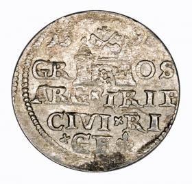 Picture 2 for: 3 groschen 1597 Sigismund III Vasa Riga