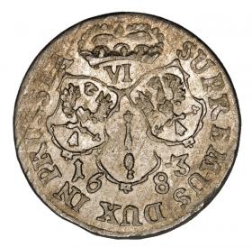 Picture 2 for: 6 groschen 1683 Frederick William III Germany Prussia Kaliningrad