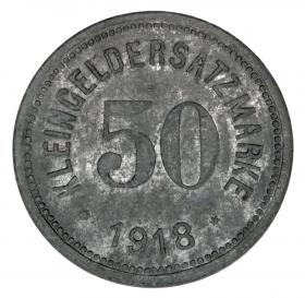 Picture 2 for: 50 pfennig 1918 Hof Bavaria