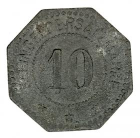 Picture 2 for: 10 pfennig 1917 Zwiesel Bavaria