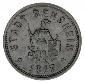 Picture for: 50 pfennig 1917 Bensheim Hesse