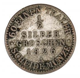 Picture 2 for: 1/2 silver groschen 1851 Frederick William IV Germany Prussia Berlin A