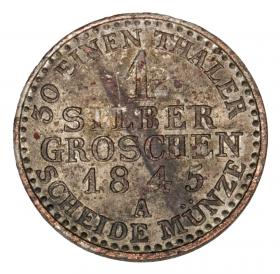 Picture 2 for: 1 silver groschen 1844 Frederick William IV Germany Prussia Berlin A