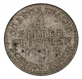 Picture 2 for: 1 silver groschen 1846 Frederick William IV Germany Prussia Berlin A