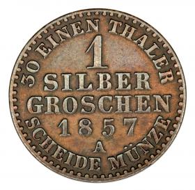 Picture 2 for: 1 silver groschen 1857 Frederick William IV Germany Prussia Berlin A