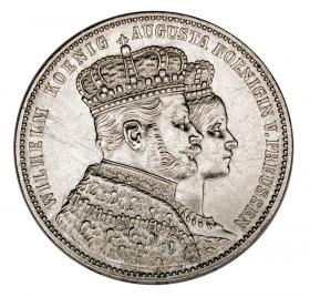 Picture for: Thaler 1861 Wilhelm I Hohenzollern Prussia Berlin