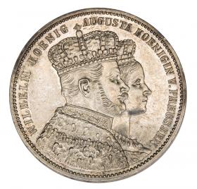 Picture for: Thaler 1861 Wilhelm I Hohenzollern Prussia Berlin