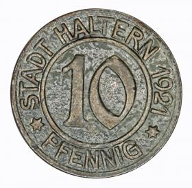 Picture for: 10 pfennig 1921 Haltern Westphalia