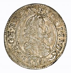 3 kreuzer 1625 Ferdinand II Austria Graz