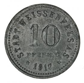 Picture 2 for: 10 pfennig 1917 Weissenfels Saxony