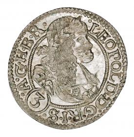 3 kreuzer 1669 Leopold I Wroclaw