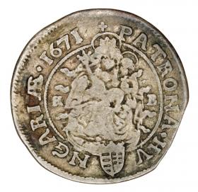 Picture 2 for: 6 kreuzer 1671 Leopold I Hungary
