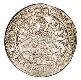 6 kreuzer 1674 Silvius II Frederick Duchy of Olesnica