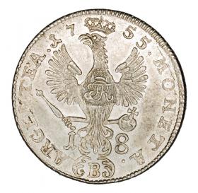 Picture 2 for: 1/4 thaler 1755 Frederick the Great Prussia Wroclaw B