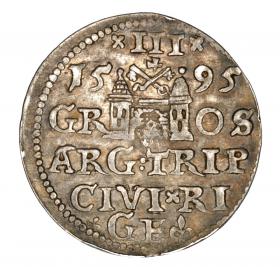 Picture 2 for: 3 groschen 1595 Sigismund III Vasa Riga