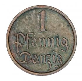1 pfennig 1937 Free City of Danzig Gdansk