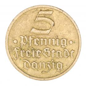 Picture for: 5 pfennig 1932 Free City of Danzig Gdansk Flounder