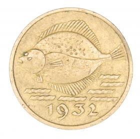 Picture 2 for: 5 pfennig 1932 Free City of Danzig Gdansk Flounder