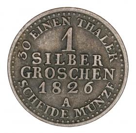 Picture 2 for: 1 silver groschen 1826 Frederick William III Prussia Berlin A