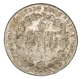 Picture 2 for: 1/6 thaler 1817 Frederick William III Prussia Wroclaw B