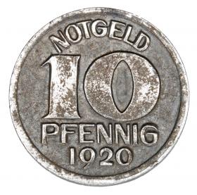 Picture 2 for: 10 pfennig 1920 Halle Saxony