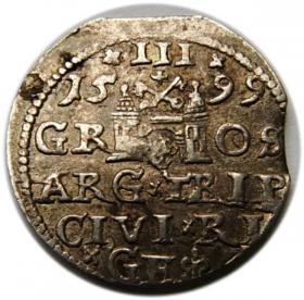 Picture 2 for: Trojak 1599 Zygmunt III Waza Ryga