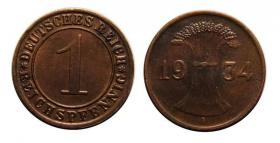 Picture for: 1 reichspfennig 1934 Berlin