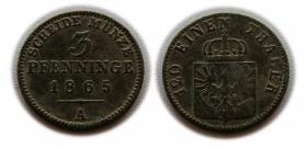 Picture for: 3 fenigi 1865 Prusy Berlin