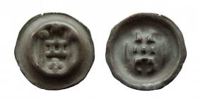 Picture for: Brakteat brama z kropkami i krzyżykiem Zakon Krzyżacki