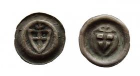 Picture for: Brakteat tarcza z trójlistkiem Zakon Krzyżacki