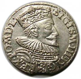 Trojak 1594 Zygmunt III Waza Malbork