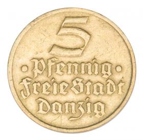Picture for: 5 pfennig 1932 Flounder Free City of Gdansk