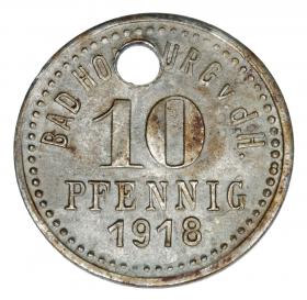 10 pfennig 1918 Homburg Hesse