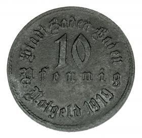 10 pfennig 1919 Baden  Baden