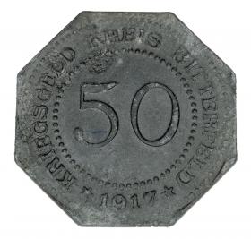 50 pfennig 1917 Bitterfeld Saxony