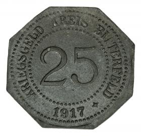 25 pfennig 1917 Bitterfeld Saxony