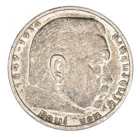 Picture for: 2 mark 1937 Paul von Hindenburg / swastika Germany Berlin A