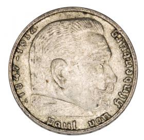 Picture for: 2 mark 1937 Paul von Hindenburg / swastika Germany Berlin A