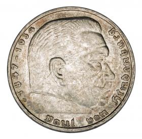 Picture for: 5 mark 1935 Paul von Hindenburg / Prussian eagleGermany Munich D