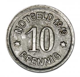 Picture 2 for: 10 pfennig 1919 Raciborz / Ratibor
