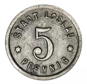 5 pfennig 1918 Wodzislaw Slaski / Loslau