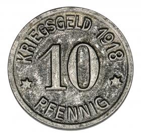 Picture 2 for: 10 pfennig 1918 Raciborz / Ratibor