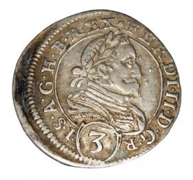 3 kreuzer 1626, Ferdynand II, Habsburg, Austria, Graz,