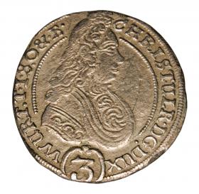Picture for: 3 kreuzer 1702 Christian Ulrich I Duchy of Olesnica Bierutow Radziejowice Olesnica