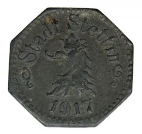Picture 2 for: 5 pfennig 1917 Szczecin Stettin