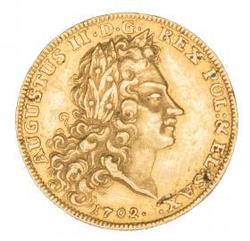 2 dukat 1702 Augustus II the Strong Poland Dresden