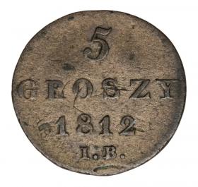 Picture for: 5 Groschen 1812 Friedrich August I Duchy of Warsaw Warsaw